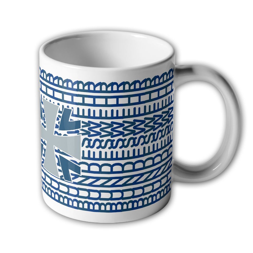 Tasse Bundeswehr Reifen Profil BW Militär Kreuz Heer Marine Luftwaffe KFZ #46465