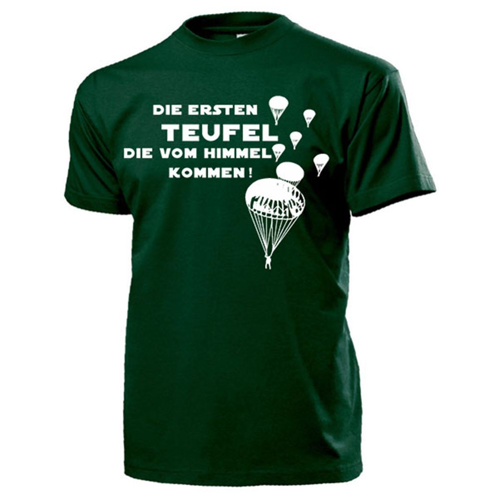 Teufel die vom Himmel kommen deutsche Fallschirmjäger Rundkappe - T Shirt #13213