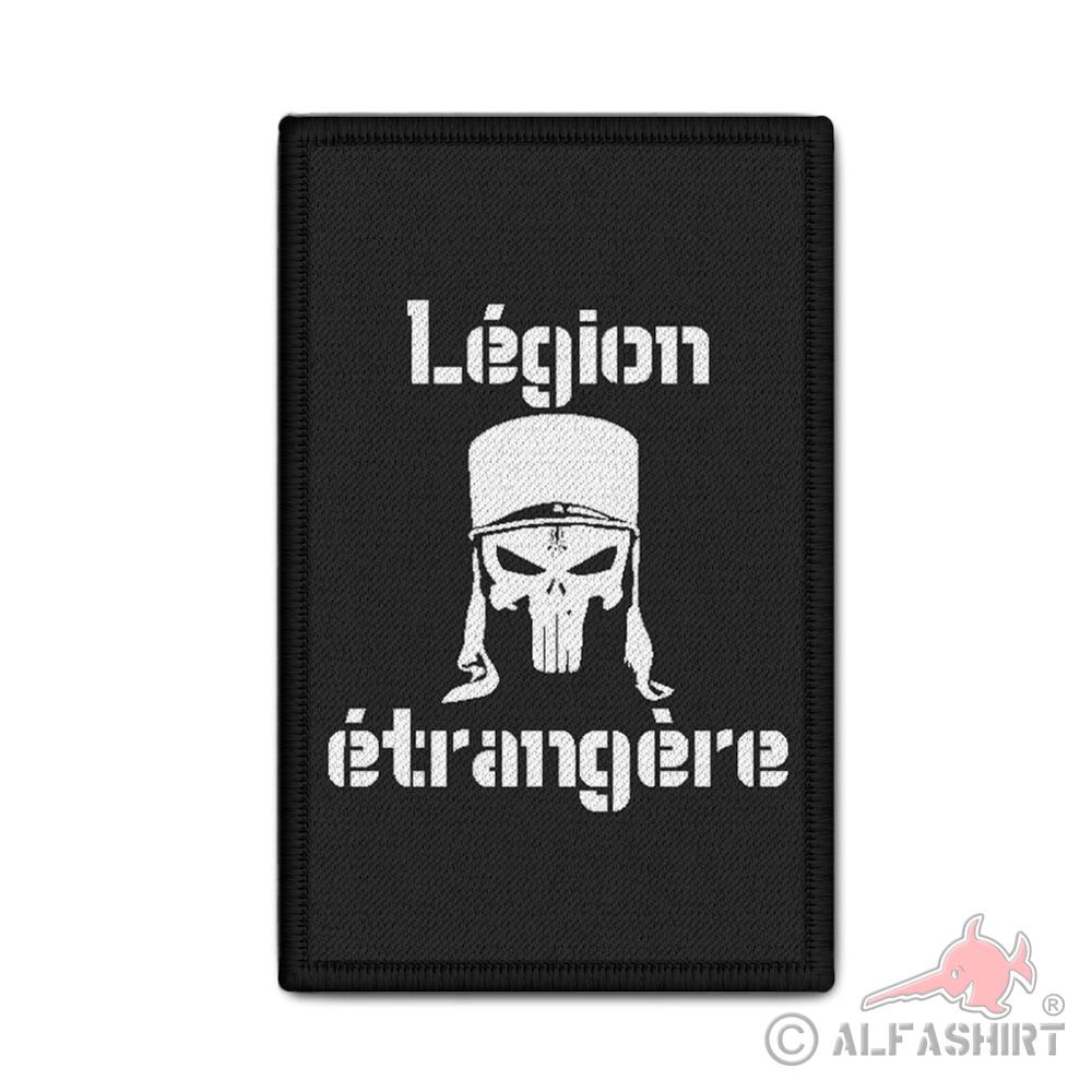 Patch Légion étrangère Skull französische Fremdenlegion Legionär 9,8x6cm#33959