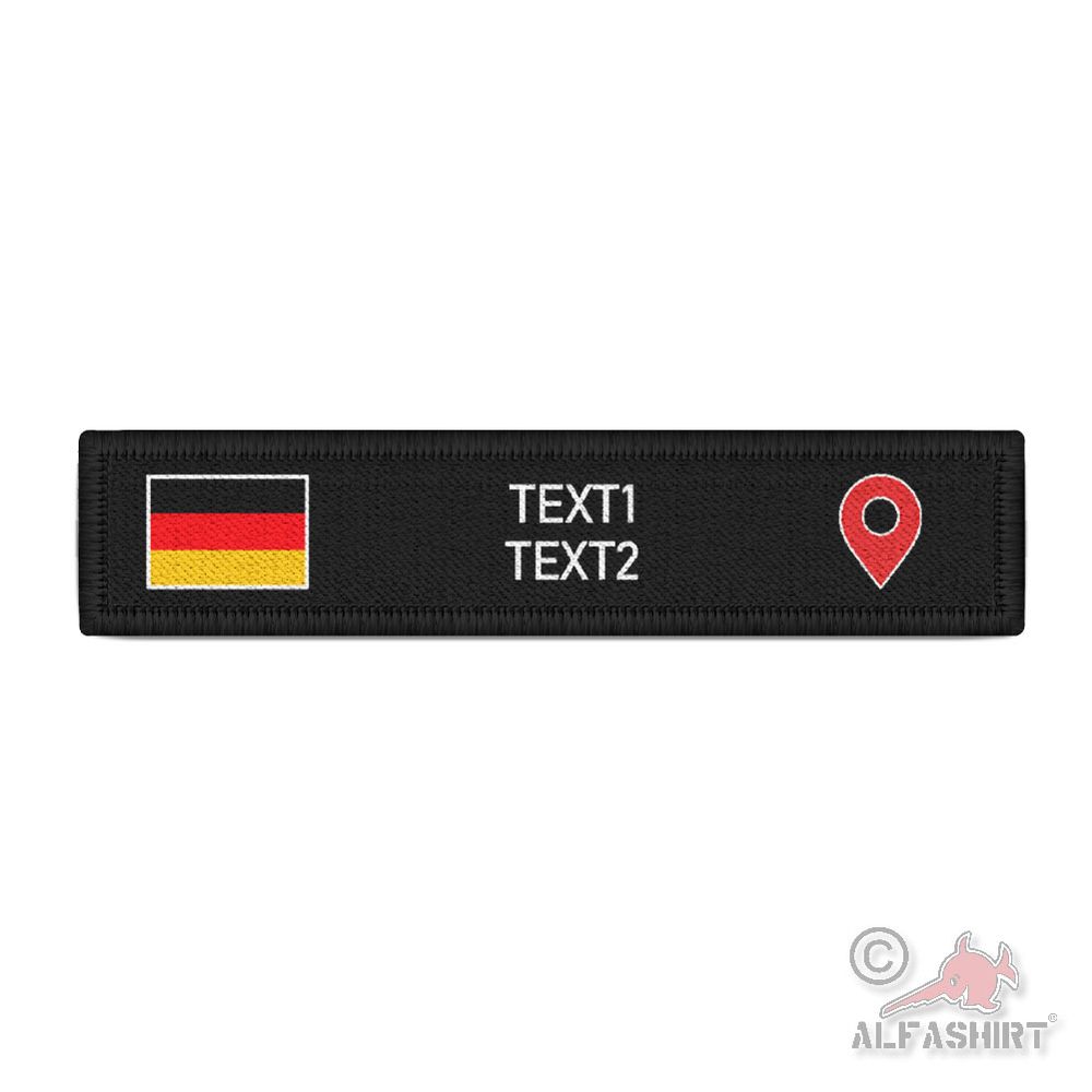 Patch Name Tag GER DE Flag Location Pin Icon Jacket Bag #45932