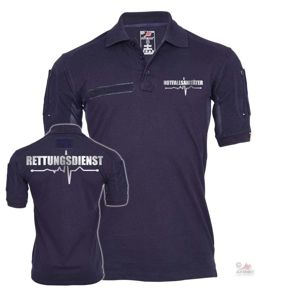 Tactical Polo Notfallsanitäter Rettungsdienst Reflektierend Einsatz Beruf #25519