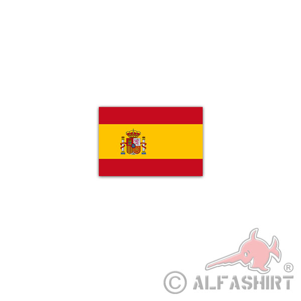 Sticker Kingdom of Spain Flag Madrid Democracy 11x7cm A2916