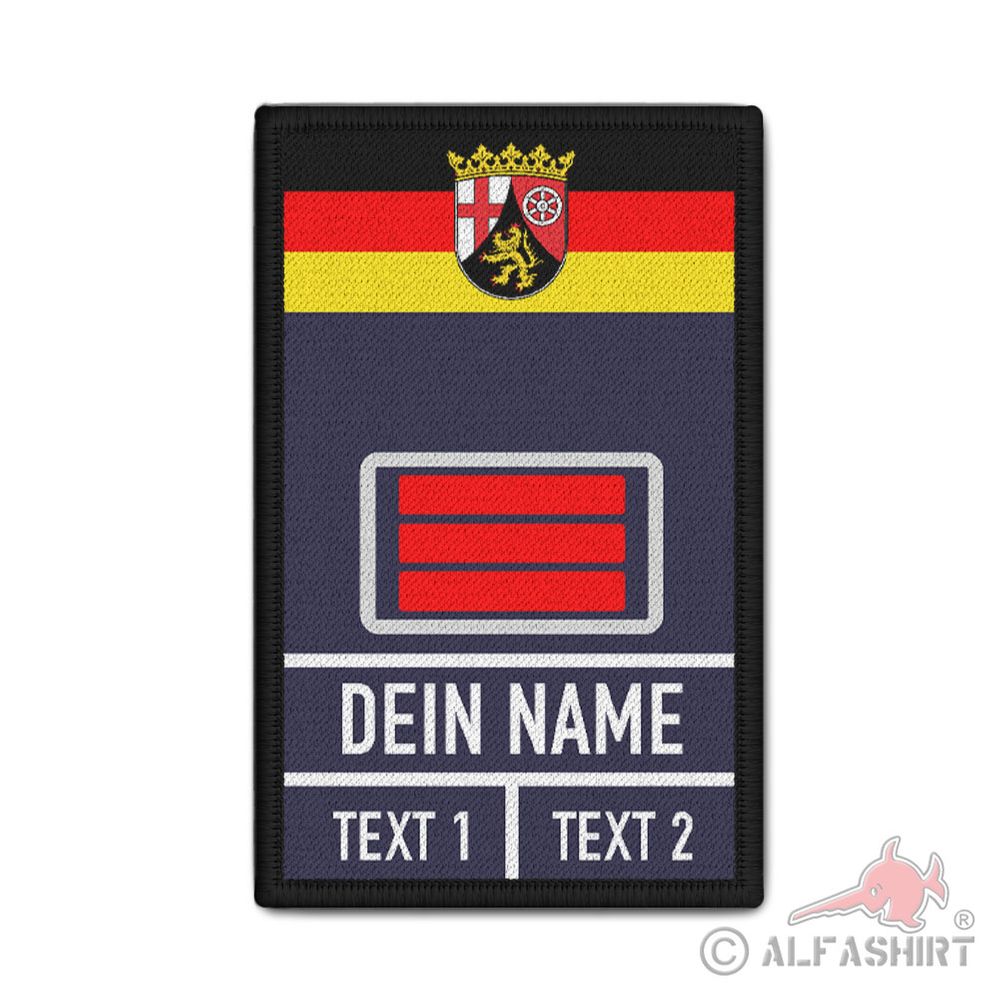 Rank Patch Feuerwehr Hauptbrandmeister RPL Dienstgrad  #40608