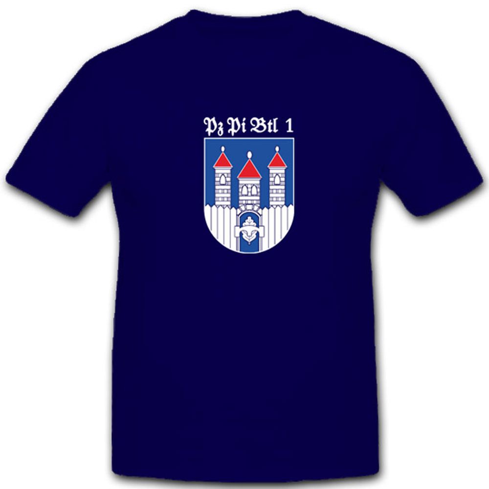 Deutschland Pzpibtl 1 Panzerpionierbataillon 1 Bundeswehr Wappen - T Shirt #4411