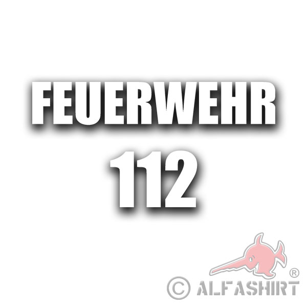 FIREFIGHTER 112 Sticker Sticker Firefighter 1x 15x3cm 1x 5x3,5cm # A4509