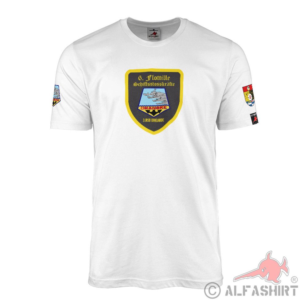 T-Shirt 6 Flottille Dranske NVA Nationale Volksarmee Torpedo Schnellboot #43721