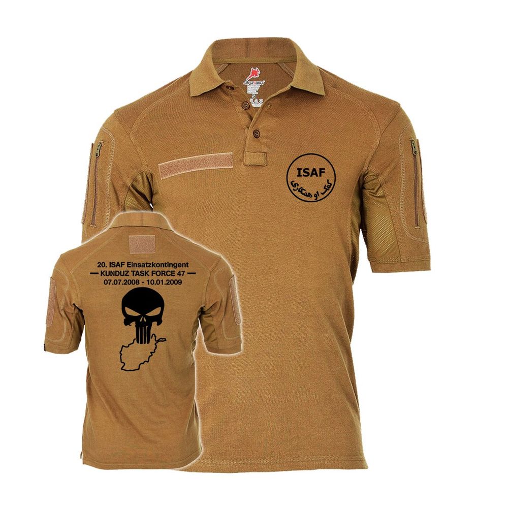 Tactical Poloshirt Kunduz TASK Force 47 ISAF Afghanistan Einsatzkontigent #31927 Tactical Poloshirt Kunduz TASK Force 47 ISAF Afghanistan Einsatzkontigent #31927