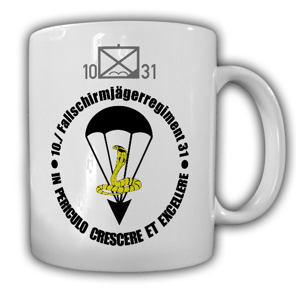 Tasse 10 Fallschirmjägerregiment 31 FschJgRgt Fallschirmjäger Bundeswehr#21776