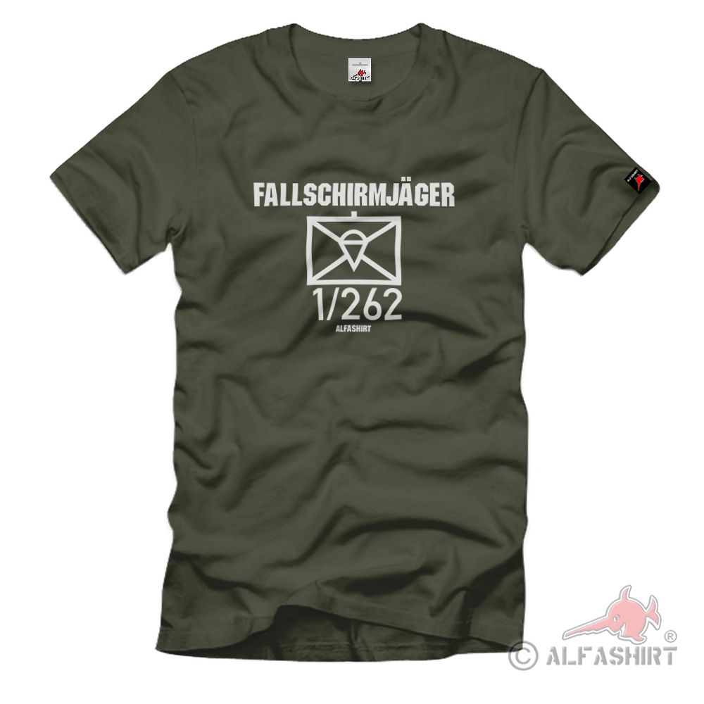 Fallschirmjäger 1-262 FschJgBtl Kompanie Taktisches Zeichen T-Shirt#37020