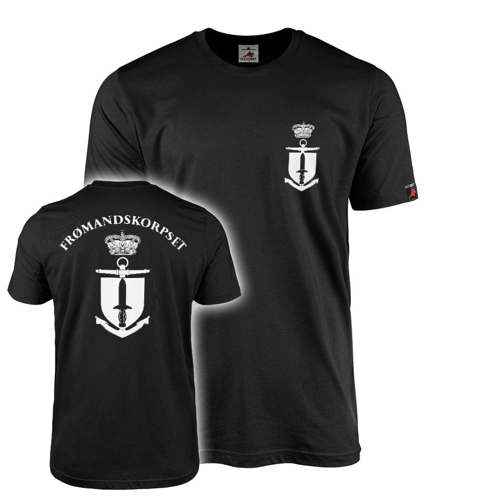 T-Shirt FRØMANDSKORPSET Kampfschwimmer Einheit Dänemark Marine #47210