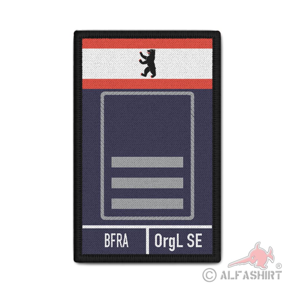 Rank Patch Feuerwehr Brandamtmann Berlin BFRA OrgL SE Feuer Brandwehr #40778
