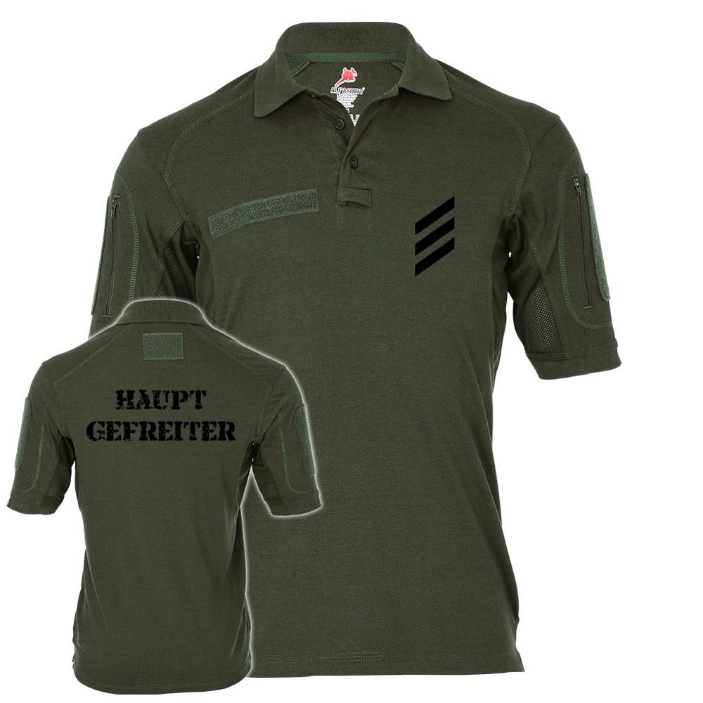 Tactical Poloshirt Alfa Hauptgefreiter HptGefr HG Dienstgrad BW Abzeichen #19208