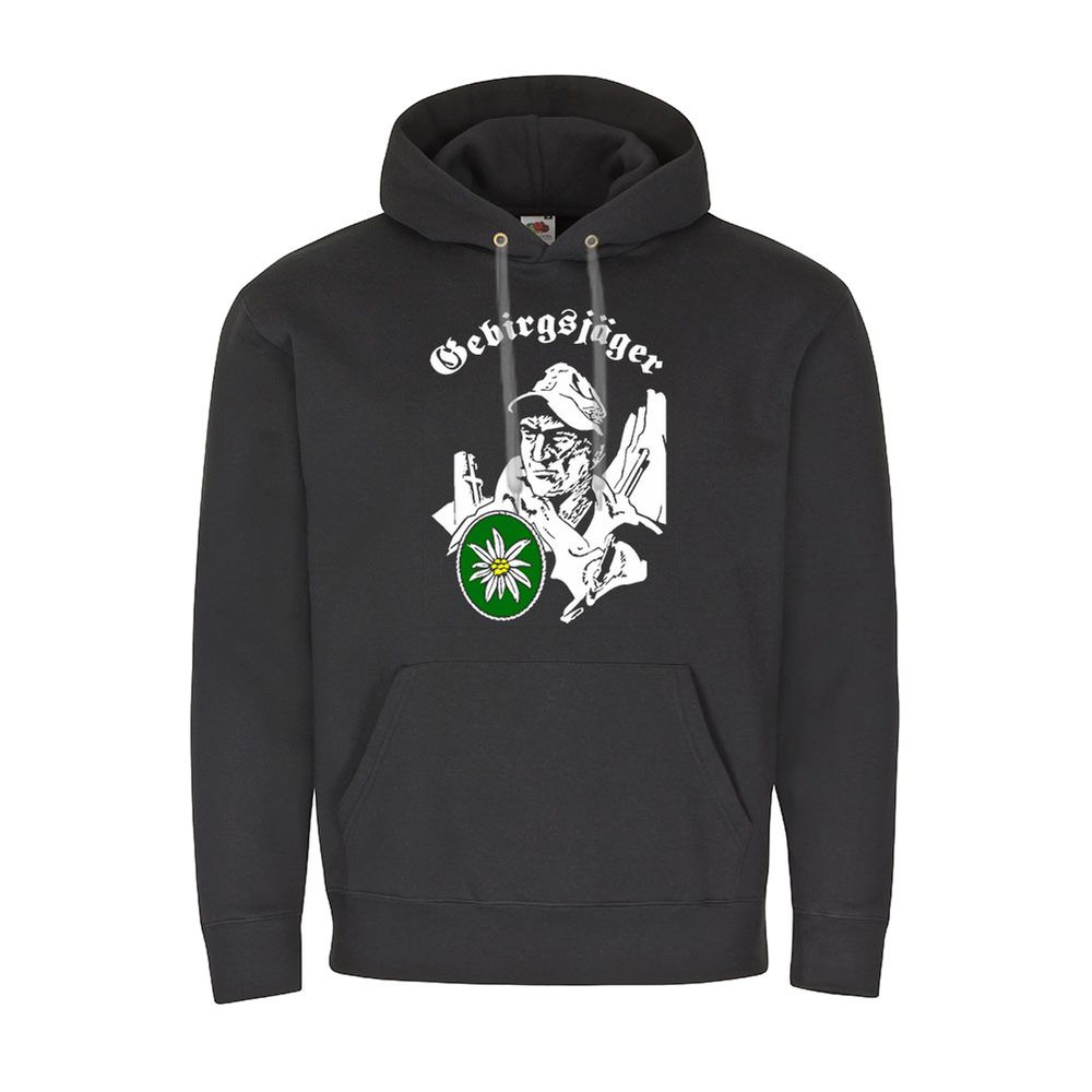 Gebirgsjäger Edelweiss Heer Bundeswehr Bw Infanterie - Kapuzenpullover #8464 