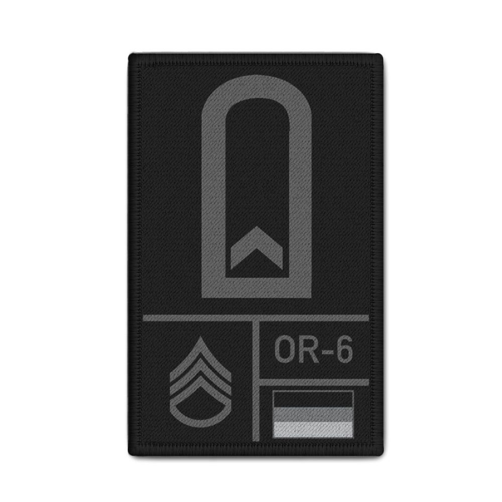 Rank Patch 9.8x6cm BW Feldwebel Fw Camo Black Army GER#47109