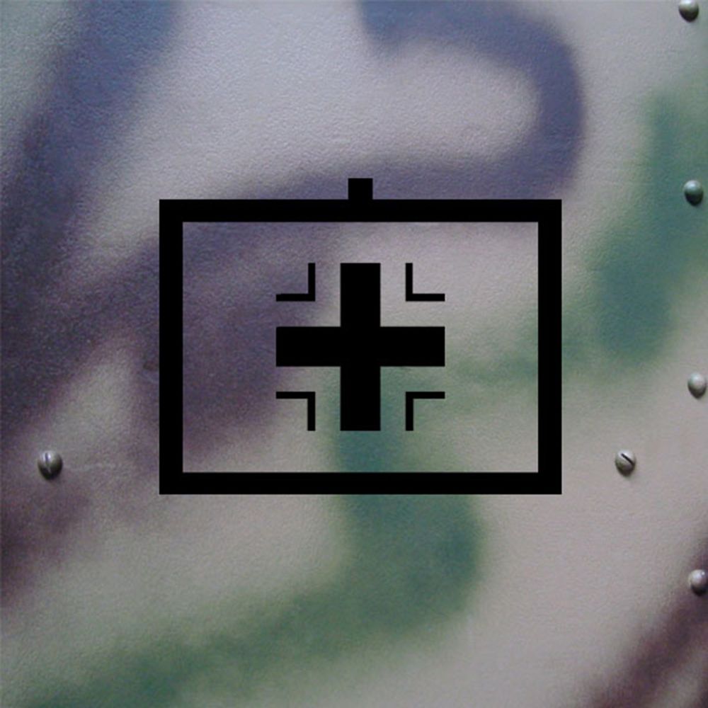 Sticker Bw cross Bundeswehr cross suitable for Kübelwagen 18x14cm # A126