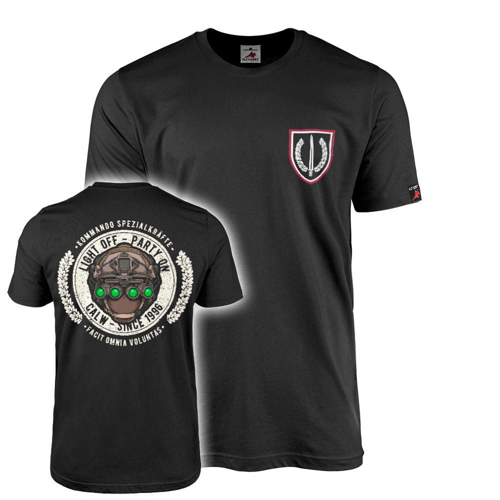 KSK - LIGHT OFF - PARTY ON Kommando Spezialkräfte NSG CALW T-Shirt#46999