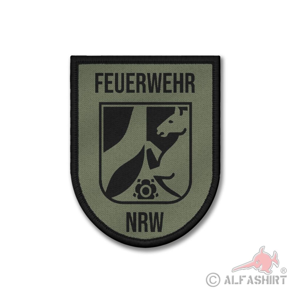 Patch Feuerwehr Land NRW Wappen Tarn Westen Bundesland Rose Ross 42660