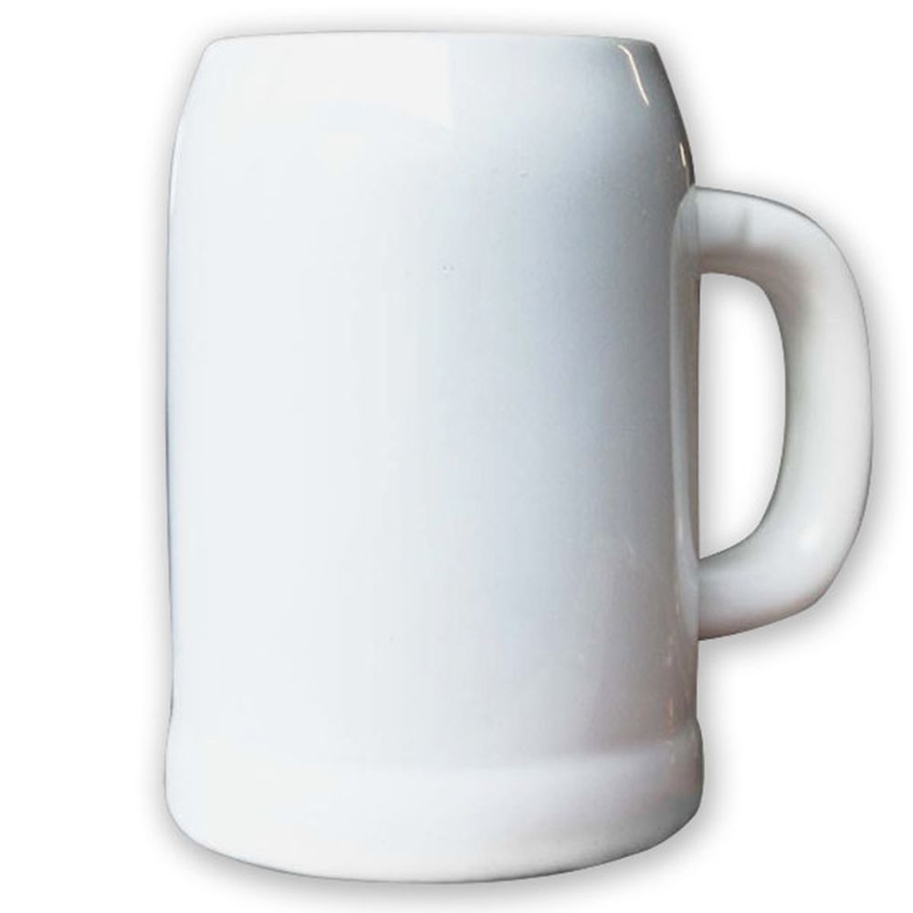 Blanko Bierkrug Keramik 0,5 l Sublimation Druck Bedruckbar Motivwunsch #15996