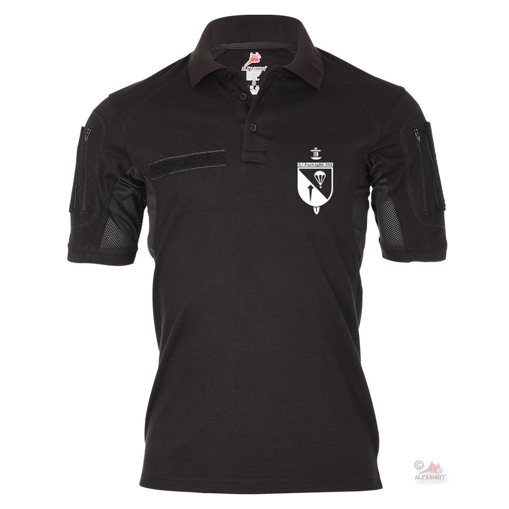 Tactical Polo Shirt 5 FschJgBtl 253 Paratrooper Falli Defense Coat of Arms # 19080
