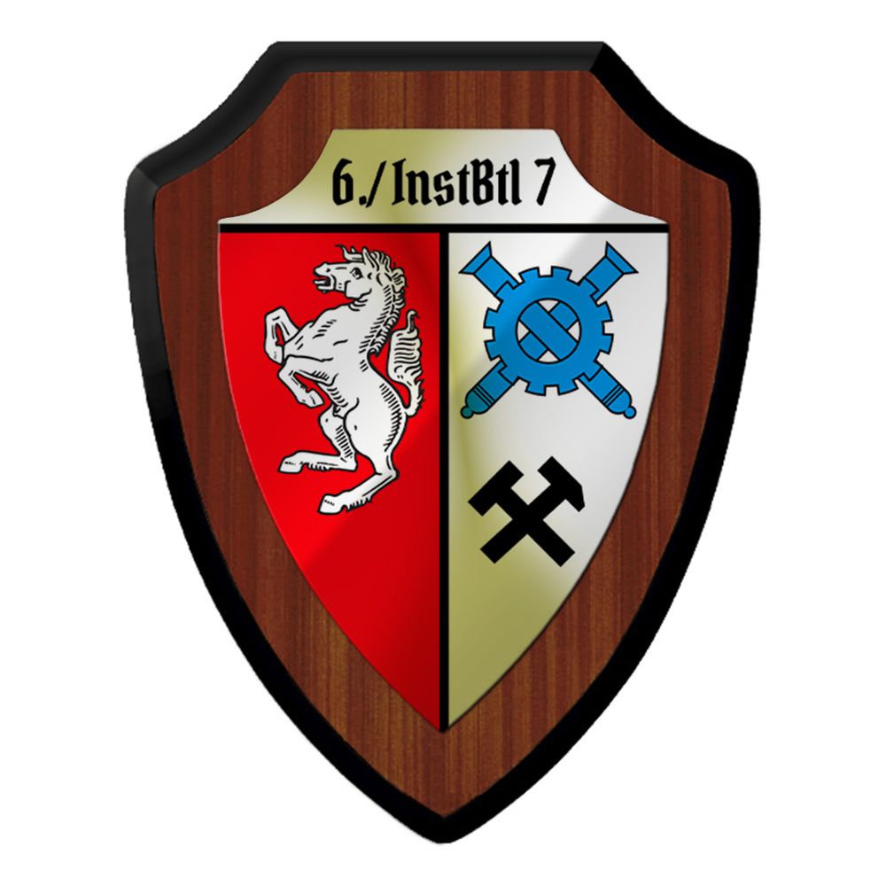 Wappenschild 6 Kompanie  Instandsetzungs Bataillon 7 InstBtl Bundeswehr  #47635