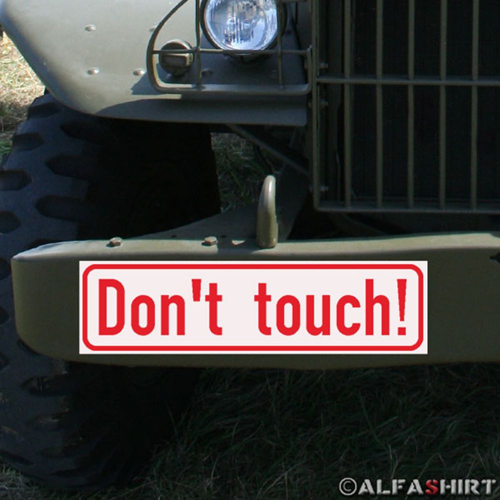 Magnetschild don't touch Museum Ausstellung Show nicht berühren BW KFZ #A290