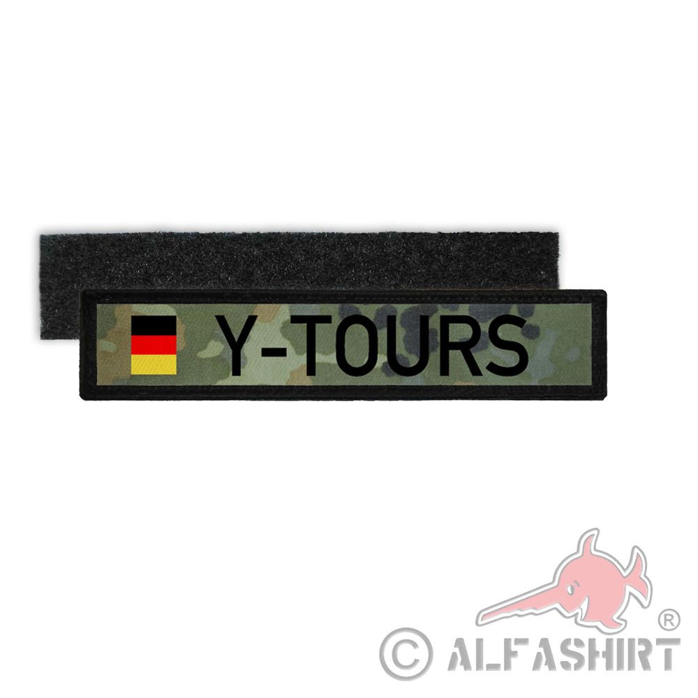 Namenspatch Y-Tours Bundeswehr Flecktarn Camo Kennzeichen Heer Fun #30635
