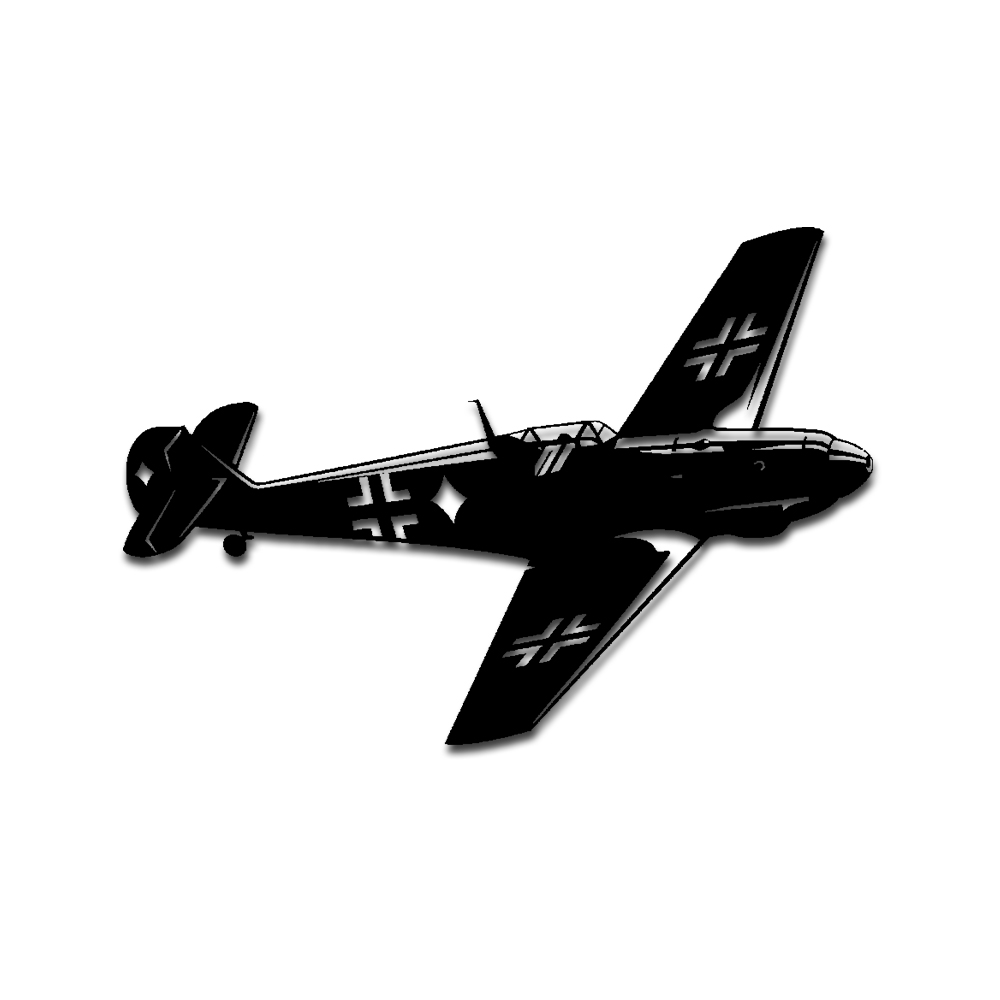 Bf ME 109 Sticker Sticker Aircraft Fighter 25cm# A4954