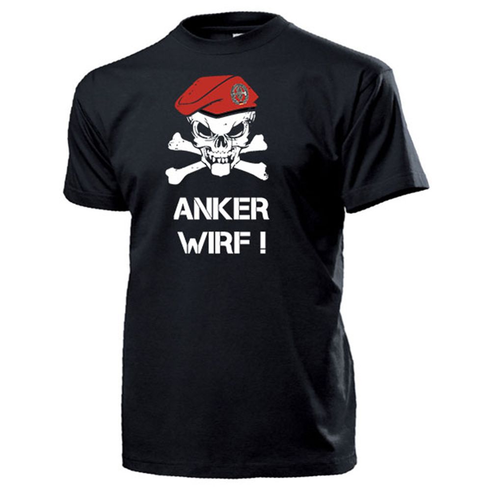 Pioniere BW Barett Schädel_Bundeswehr Pionier Anker Wirf Pio - T Shirt #14325