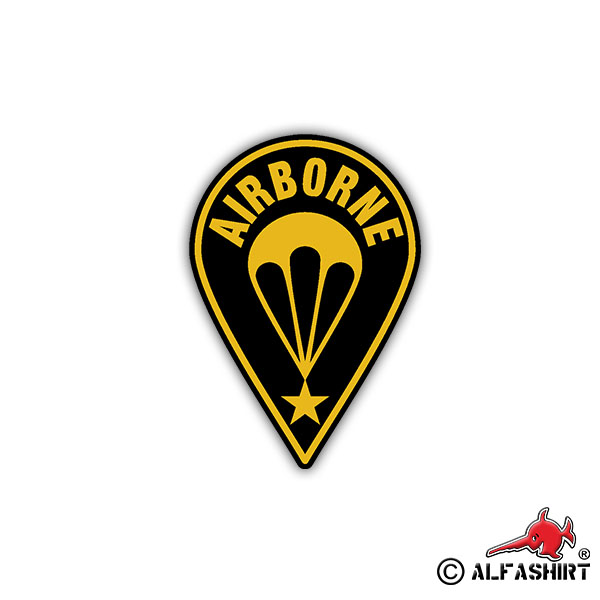 Sticker Airborne Crest Badge Paratrooper Unit 7x5cm A1112