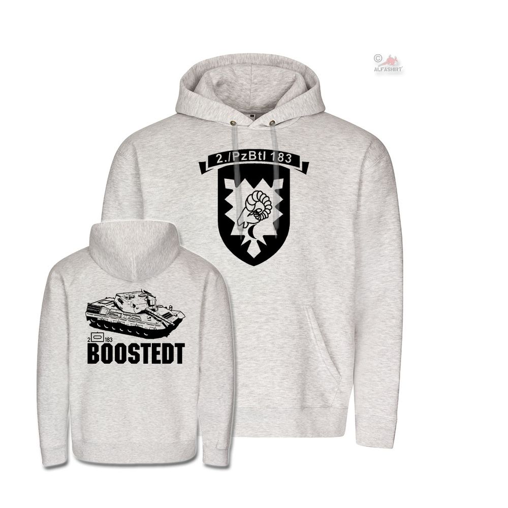 Hoodie 2 PzBtl 183 Boostedt Bundeswehr Panzerbataillon Kompanie Leopard #36085