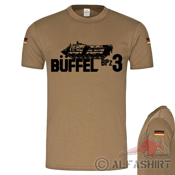 BPz3 Buffalo Recovery Tank BW Inst Leopard 2 Repair BW Tropical Shirt # 17712