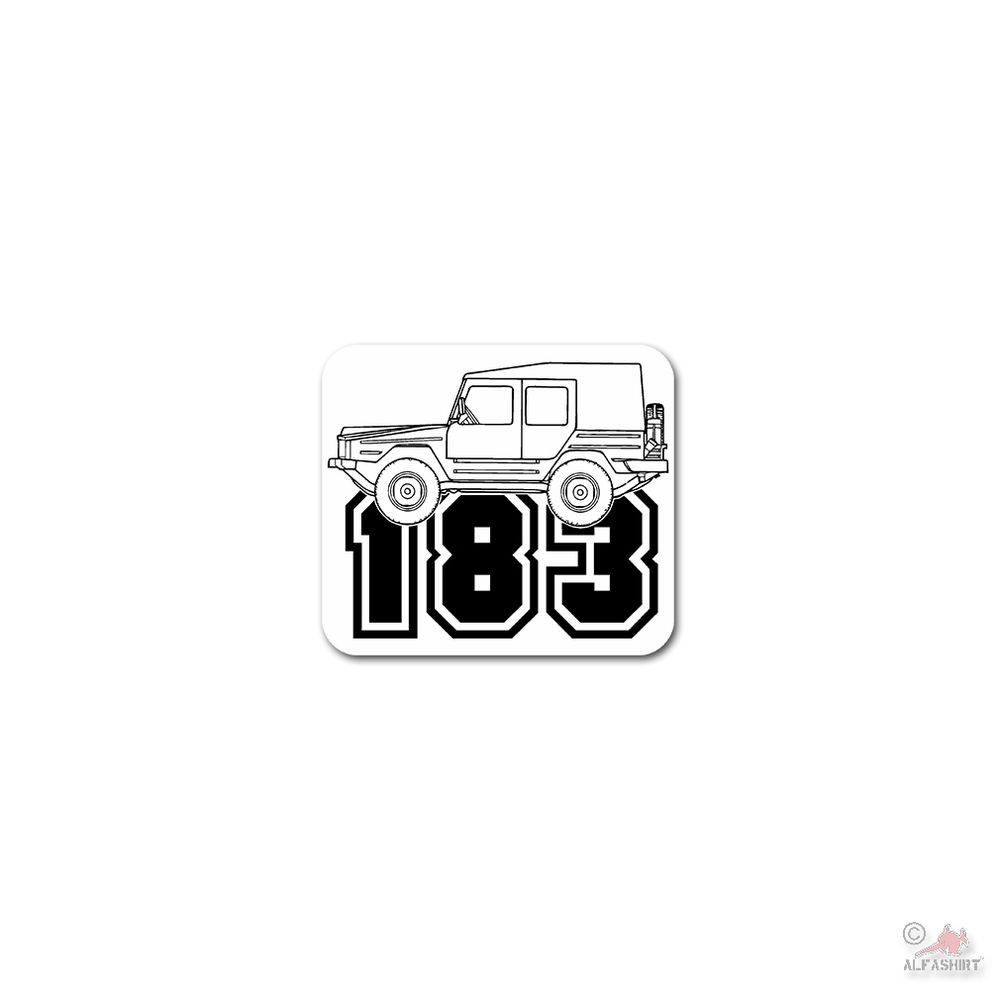 Sticker Iltis Type 183 SUV Military Vehicle Car Diesel 8x7cm # 26561