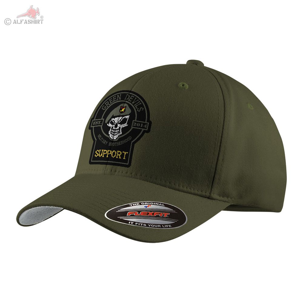 Green Devils Support Cap Olive Supporter Military #44214