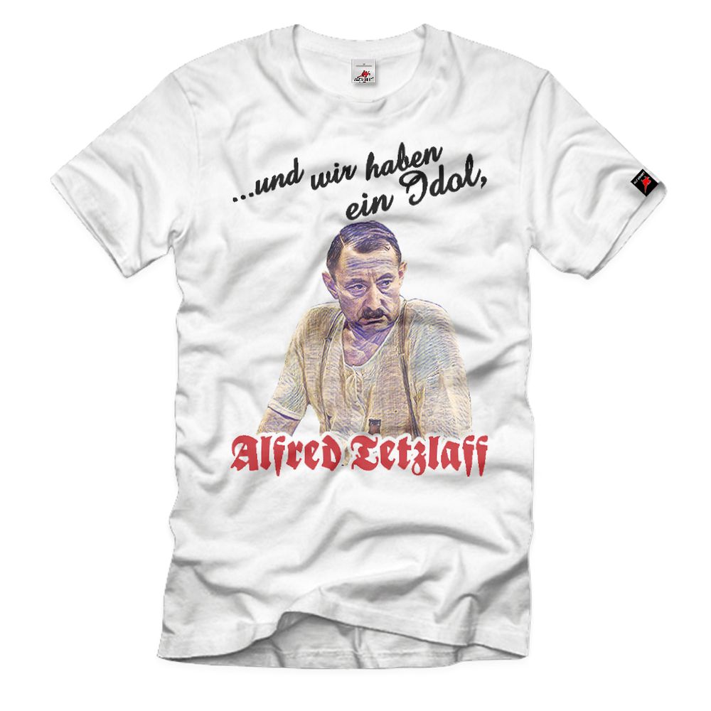 Idol Alfred Tetzlaff role model cult TV series Heinz Schubert GDR T-Shirt Shirt # 35571