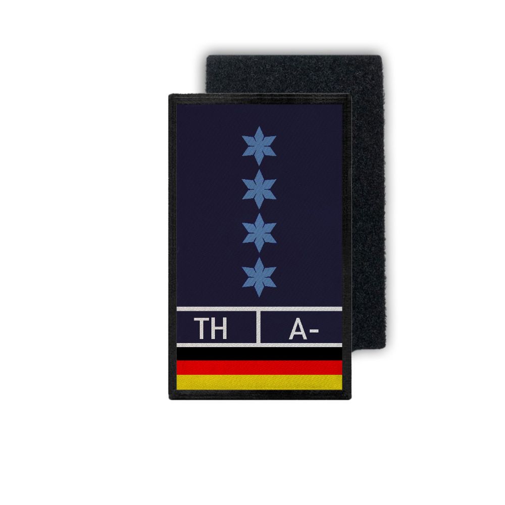 Rank Patch Polizei Dienstgrad Abzeichen Bundesland Blutgruppe PM 9,8x6cm #32817