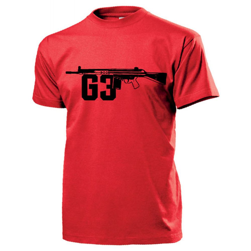 BW Sturmgewehr G3 Bundeswehr Gewehr Waffe Deko Militär 7,62mm × 51T Shirt #14786