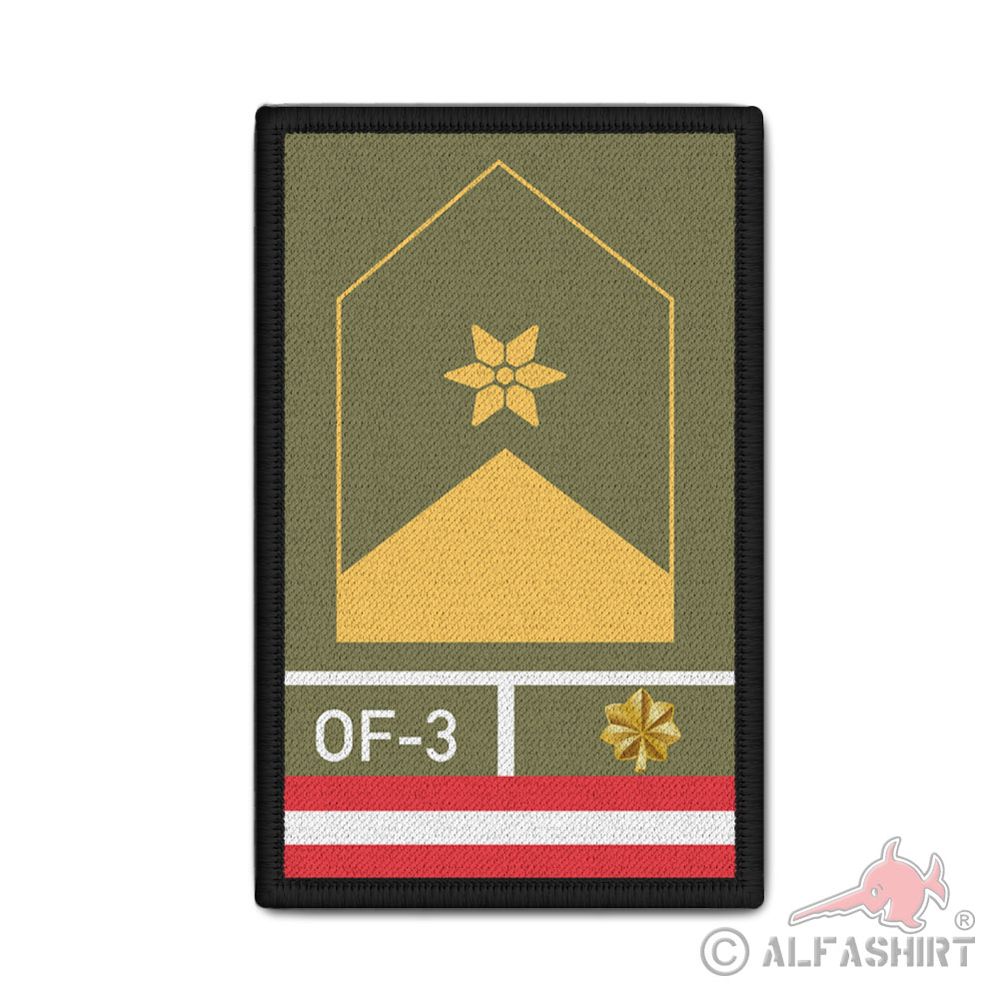 Rank Patch Bundesheer Major Dienstgrad Österreich Militär 9,8 x 6cm#37111