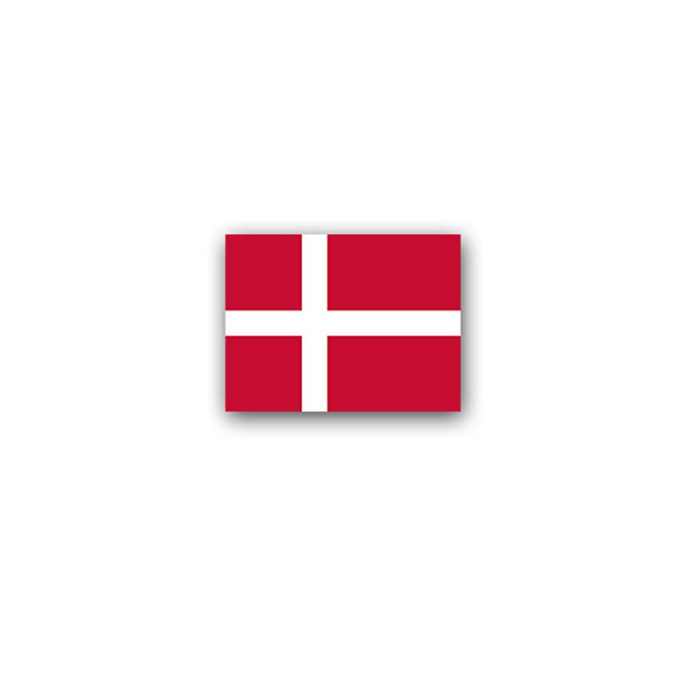 Aufkleber/Sticker Dänemark Flagge Königreich Kongeriget Danmark 9x7cm A2940