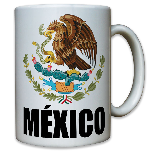 México Mexico Mexiko Mexikaner Wappen Heimat Logo Abzeichen Tasse #10392 T