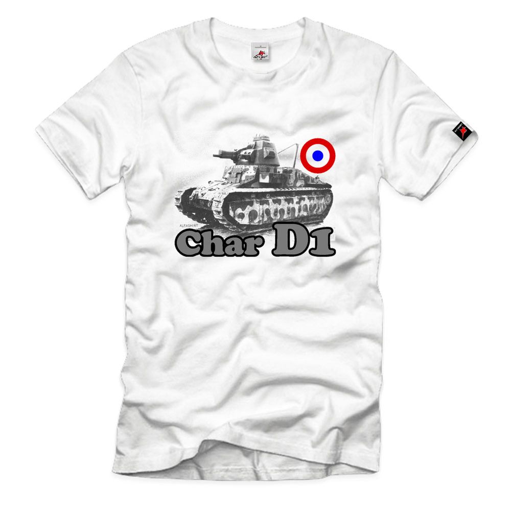 Char D1 Tank Panzer de Bataille T-Shirt#32696