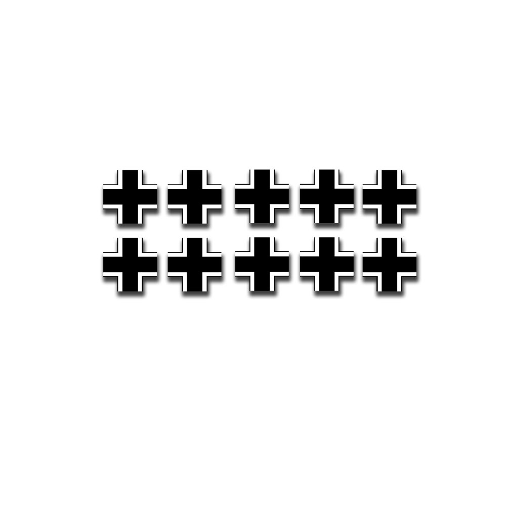 Sticker Balkenkreuz Modellbau diesel locomotive V 20 gauge 25x25cm A5215