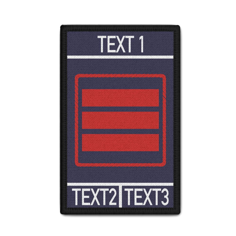 Rank Patch Fire Brigade Rank Desired Text Personalized Fire # 36393