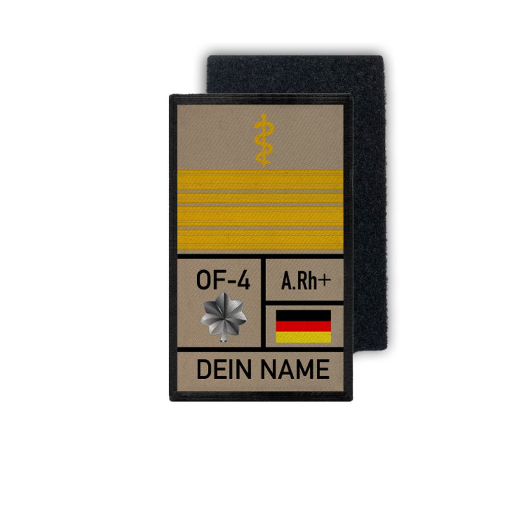 Rank Patch BW Flottillenarzt Marine Bundeswehr Dienstgrad FltlArzt 9,8x6cm#31610