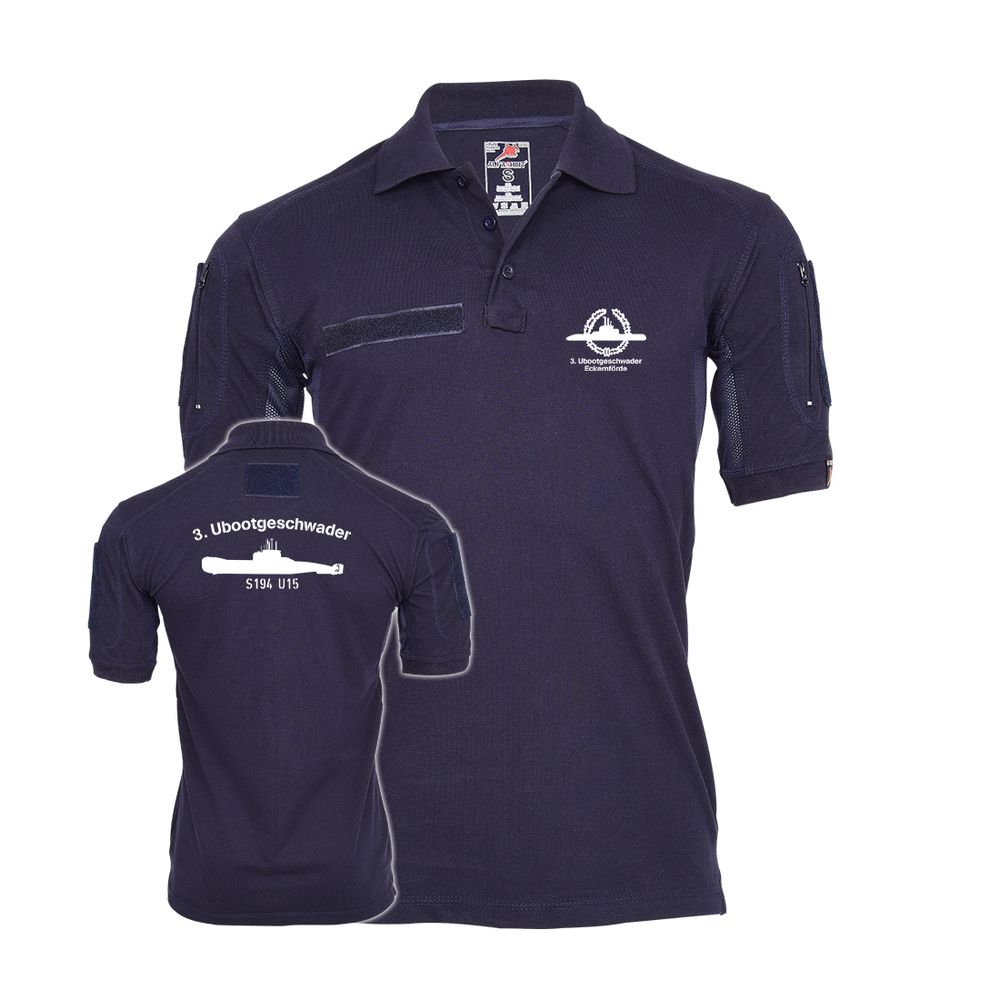 Tactical Poloshirt 3 Ubootgeschwader Eckernförde S194 U15 U-Boot #47703