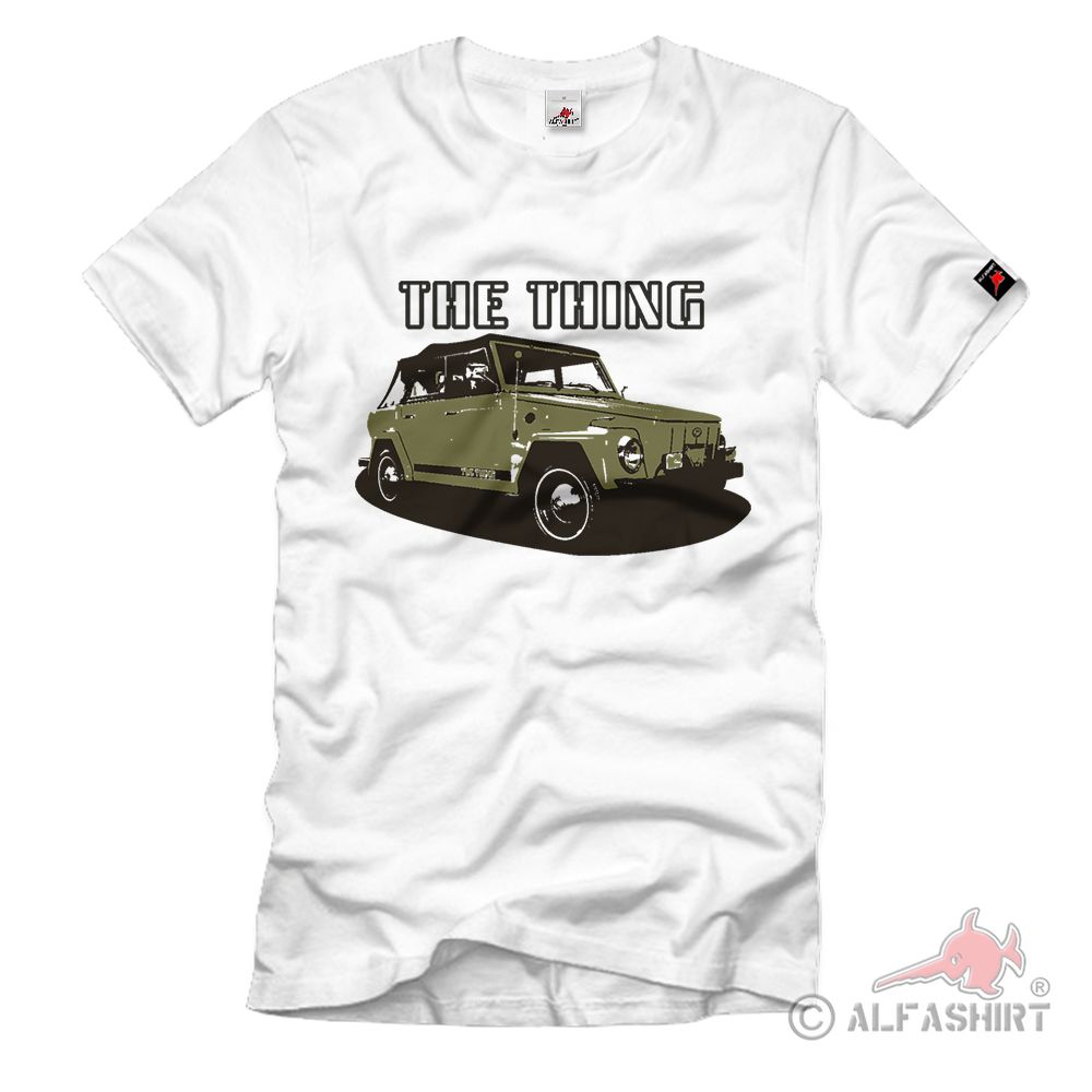 The Thing olive Kübelwagen 181 Cabriolet Open Vehicle Military - T Shirt # 729