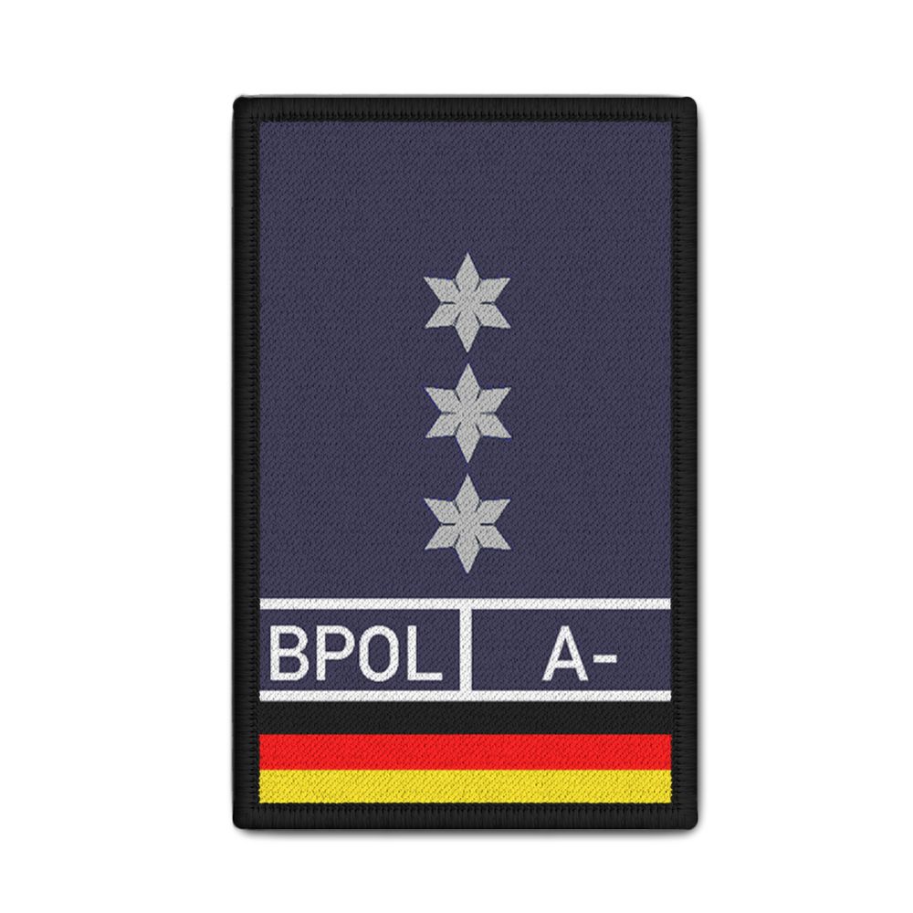 Police Chief Commissioner Federal Police Service Patch PHK PHKin Stern Blood Rank # 35427