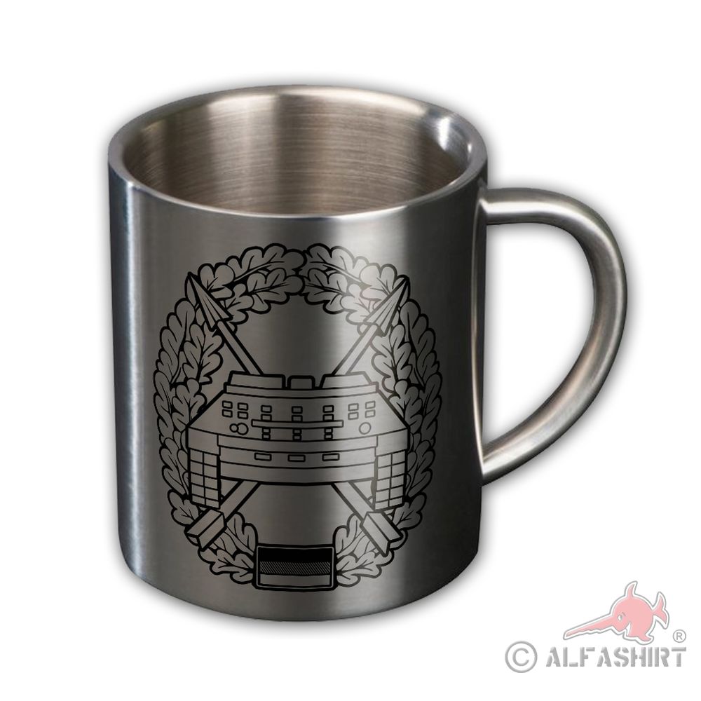 Metallbecher Panzerjäger Bundeswehr Barettabzeichen Heer #44025