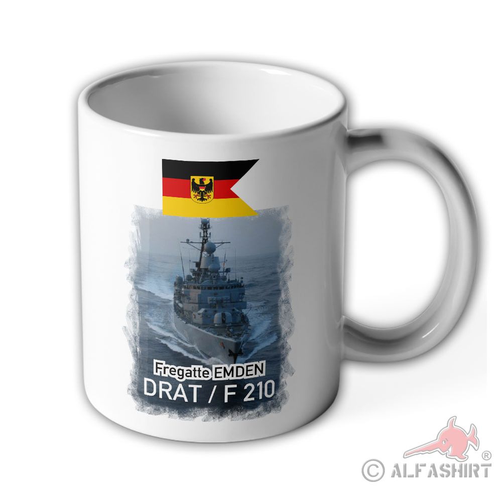 Tasse Fregatte EMDEN DRAT - F 210_Marine Bundeswehr Bundesmarine Schiff #13972