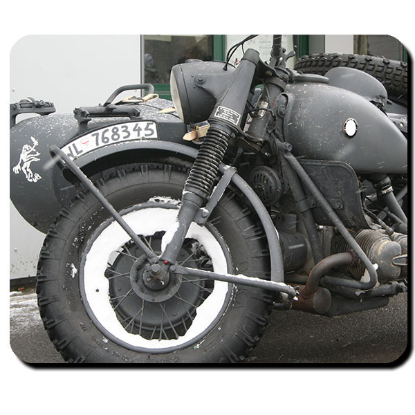 R 75 Motorrad Beiwagen Gespann schwere Gelände Maschine Oldtimer - Mauspad #9391