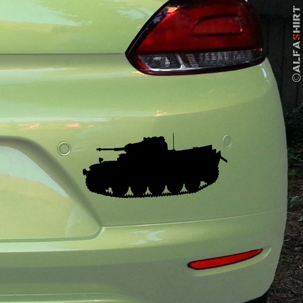 Sticker Panzer 2 Panzerkampfwagen PzKpfw II - 15x6cm black # A247